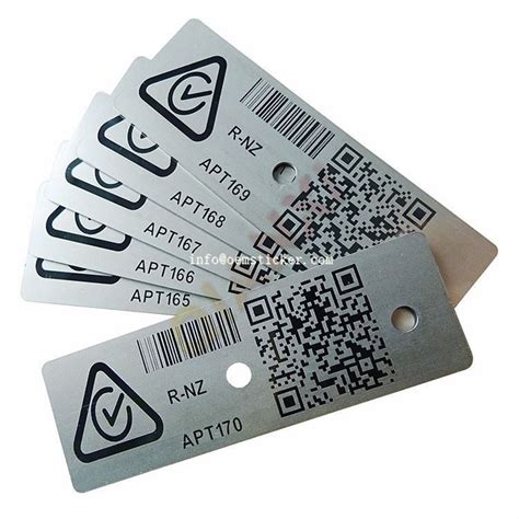 can rfid tags work inside metal|qr code metal tag printer.